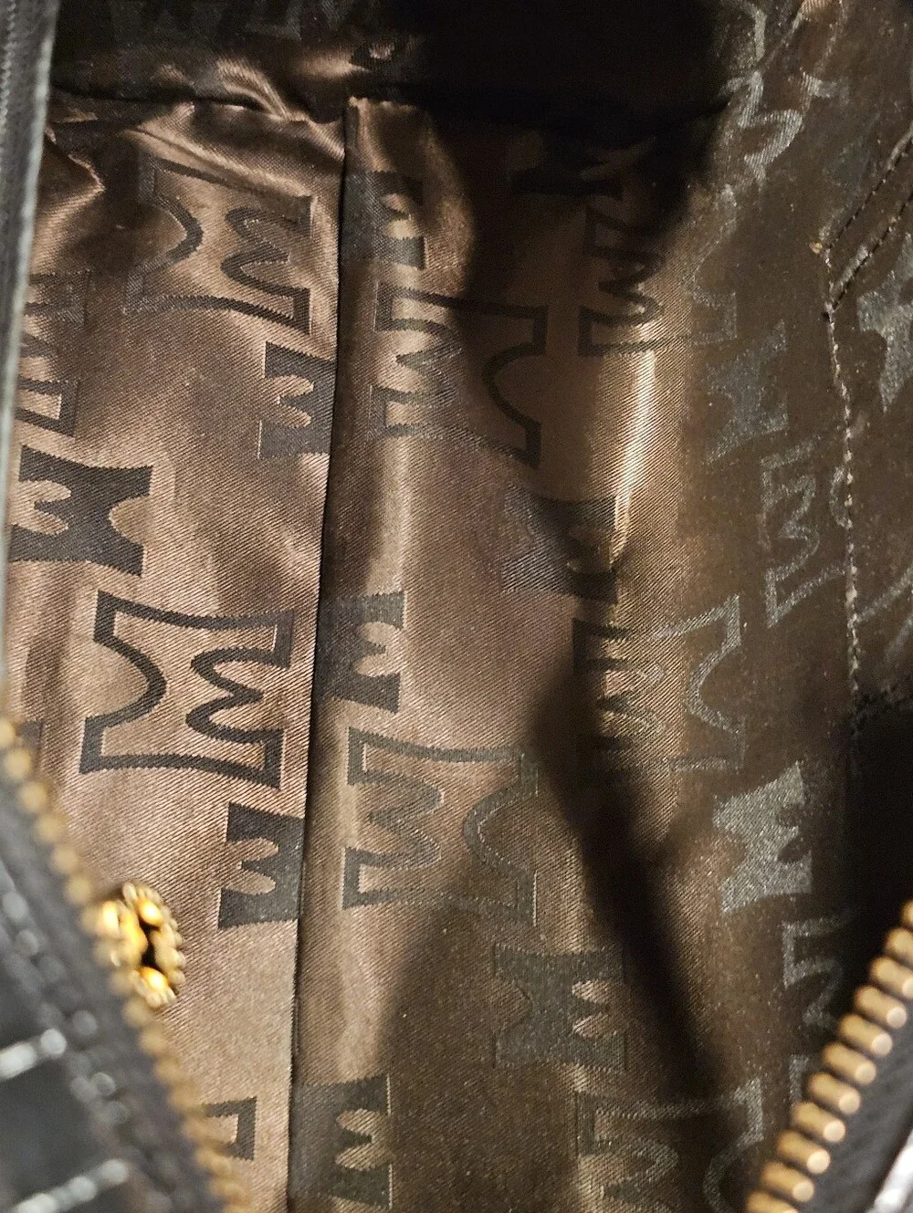 Metrocity Vintage Embossed Black Calf Skin Leather Boston Bag